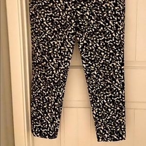 Michael Kors safari green camo ankle pants.